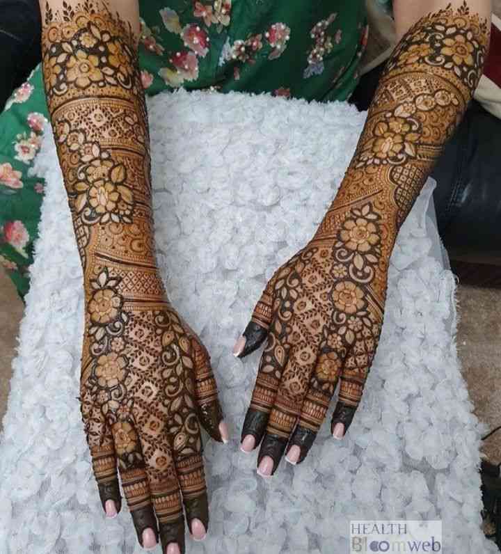 Simple Mehndi Design Photo Full Hand