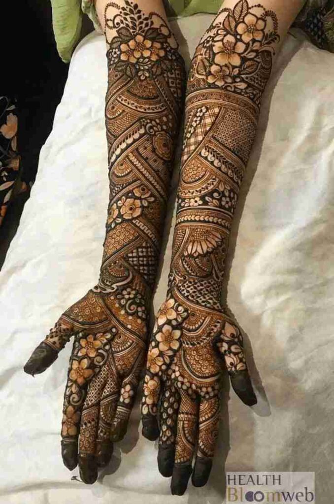 Simple Mehndi Design Photo Full Hand