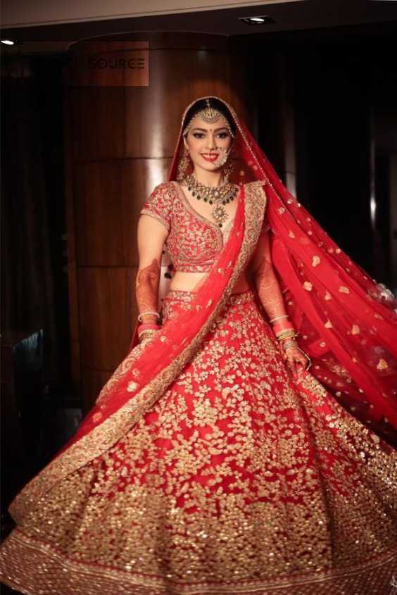 Modeling Stylish Photo Poses In Lehenga