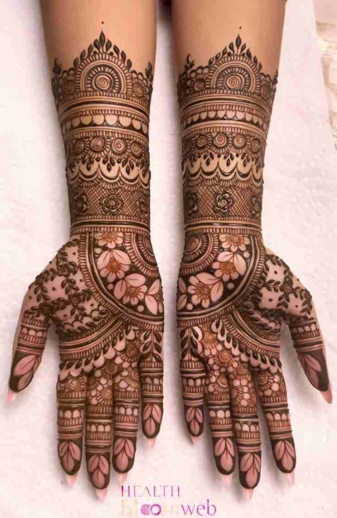 Simple Mehndi Design Photo Full Hand