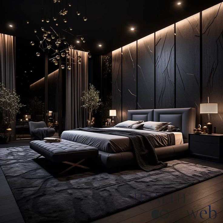 romantic modern luxury master bedroom designs