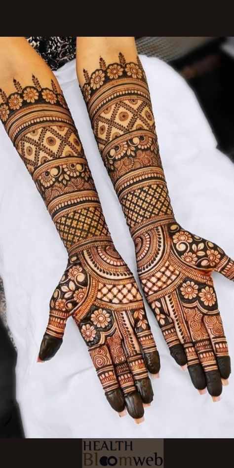 Simple Mehndi Design Photo Full Hand