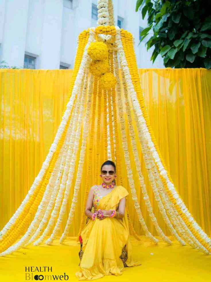 Haldi Look For Bride In Saree