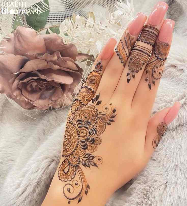 Modern Stylish Back Hand Mehndi