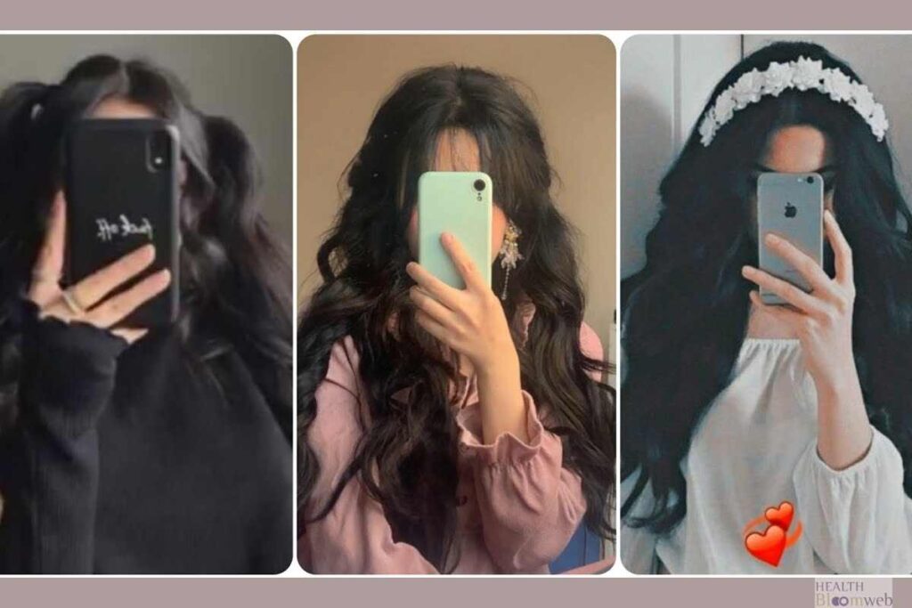 Aesthetic Girl Poses Instagram Hidden Face Mirror Selfie