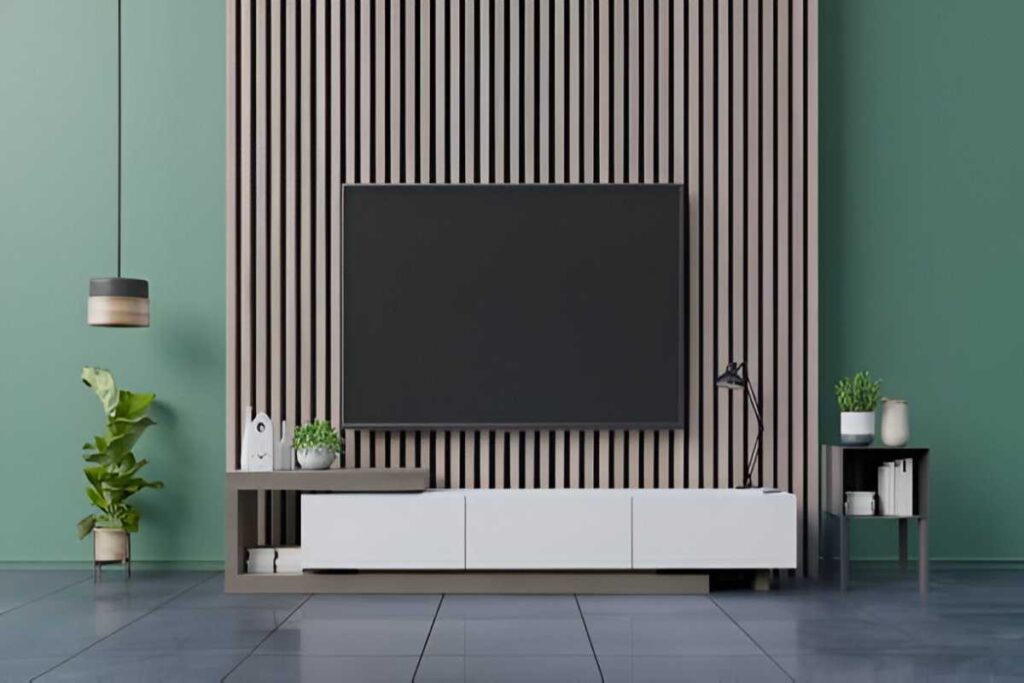 Simple Main Hall Modern Tv Unit Design