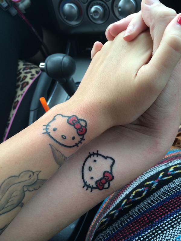 unique best friend tattoos for 2