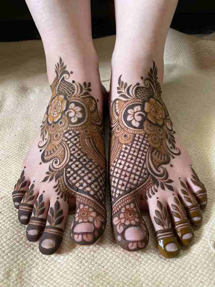 best mehndi designs for your feet